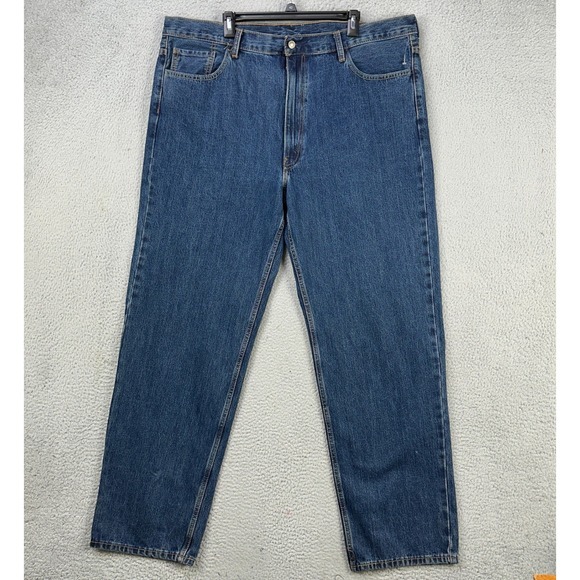 Levis 511 Mens Straight Jeans 44X34 Blue Dark Washed Red Tab Casual 5 Pocket NEW